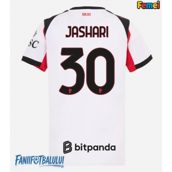 AC Milan Ardon Jashari #30 Tricou Fotbal Replică 2025-26 Femei Deplasare